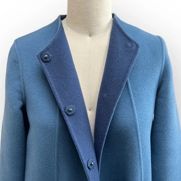 Weekend Max Mara Floral Appliqué Wool Swing Coat - Picture 12 of 13